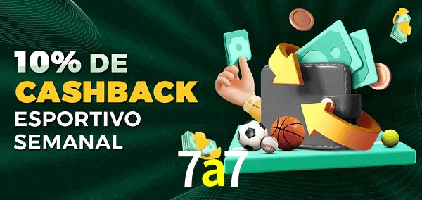 10% de bônus de cashback na 7a7